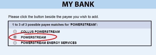 Payment Options - My Bank
